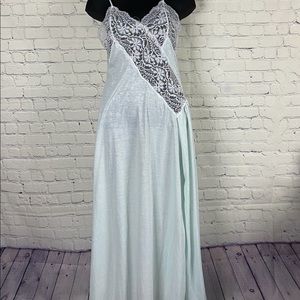 VINTAGE long mint green nightgown